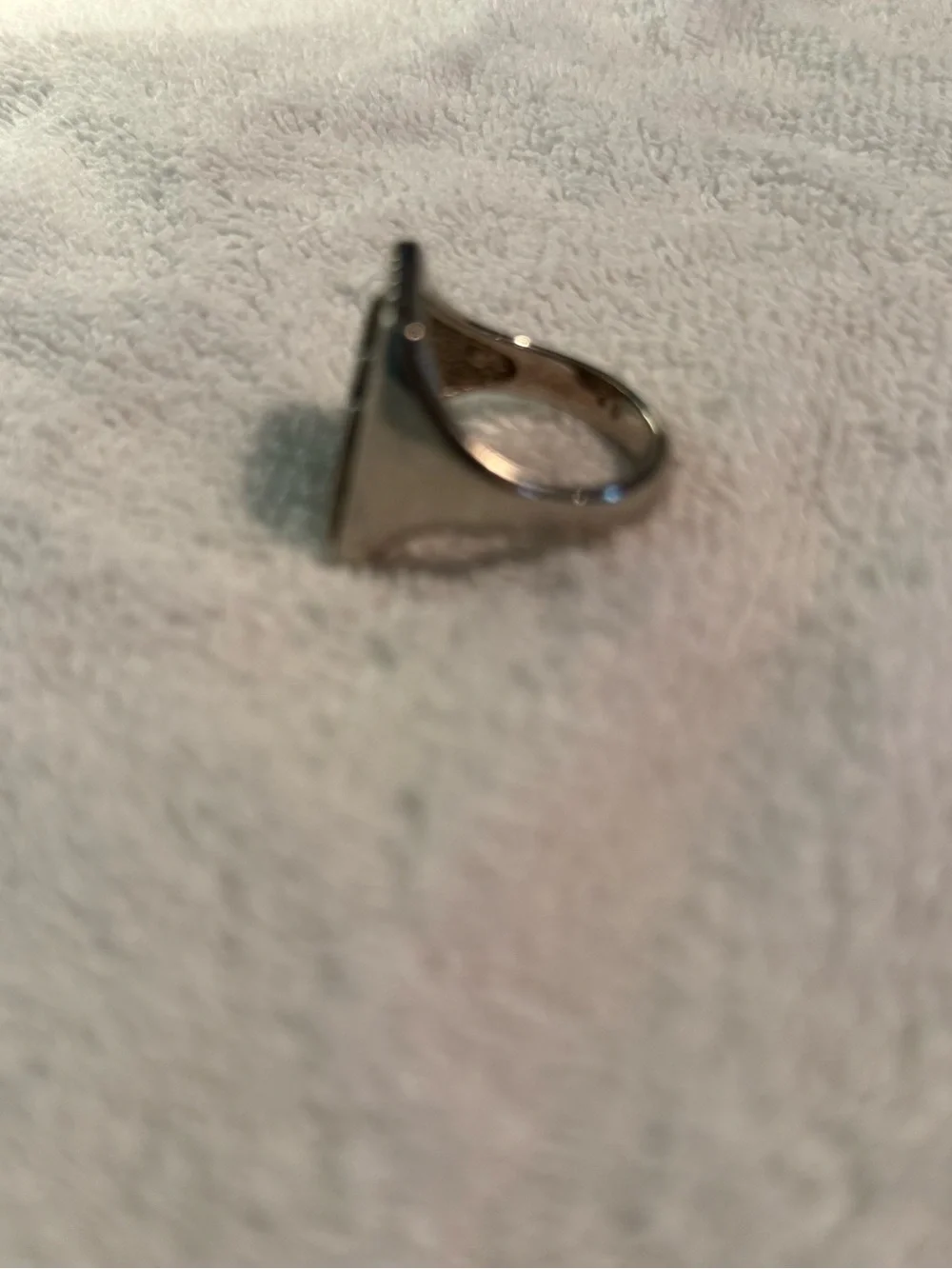 Sterling Silver Turquoise Inlay lightning bolt Ring